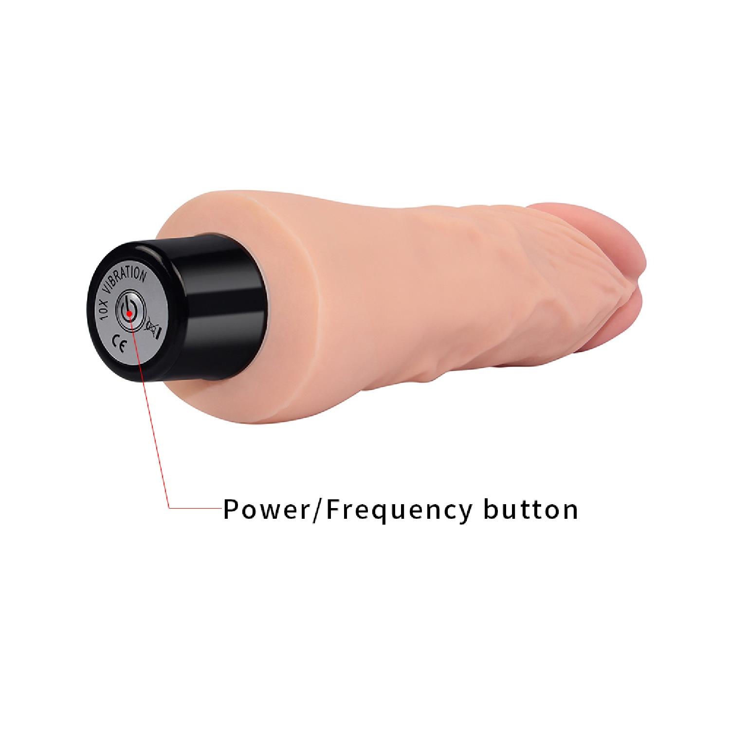 Dildo 7" real softee vibrating dildo